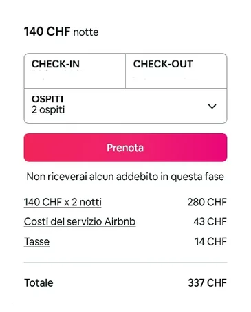Richiedi la prenotazione